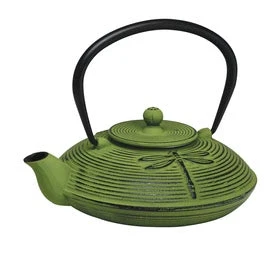 Avanti Dragonfly Cast Iron Teapot - Green 770ml 1 Avanti Dragonfly Cast Iron Teapot - Green 770ml