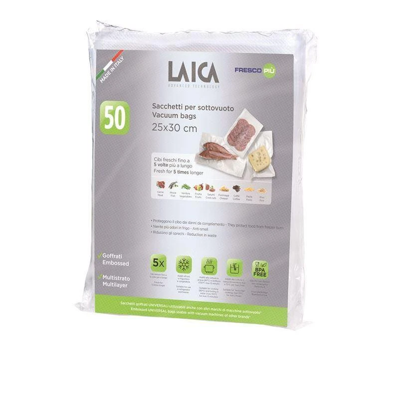 Laica Vacuum Bags 25x30cm 50pk 1 Laica Vacuum Bags 25x30cm 50pk