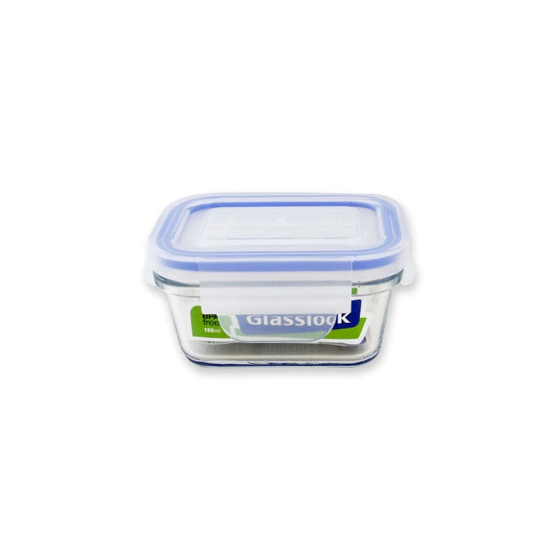 Rectangular Tempered GlassFood Container 180ml 1 Rectangular Tempered GlassFood Container 180ml