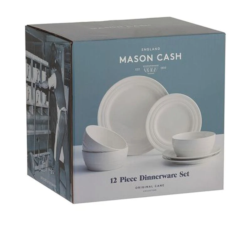 Mason Cash Original Cane Cream 12 Piece Dinner Set 2 Mason Cash Original Cane Cream 12 Piece Dinner Set - Image 2