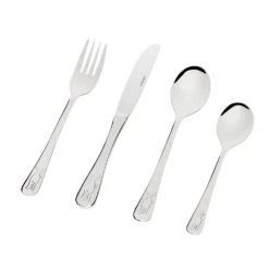 4 Piece Puppy Children Cutlery Set 18/10