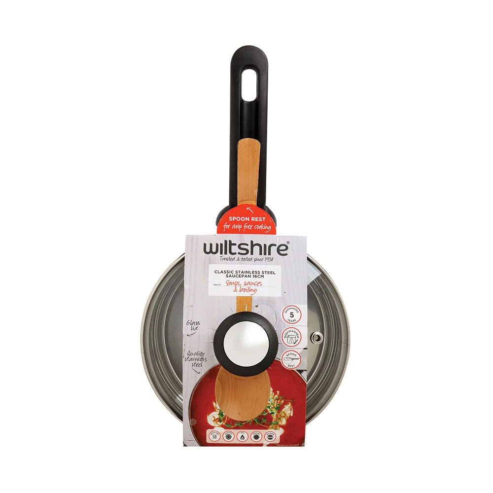 Classic Saucepan 16cm With Glass Lid 2 Classic Saucepan 16cm With Glass Lid - Image 2