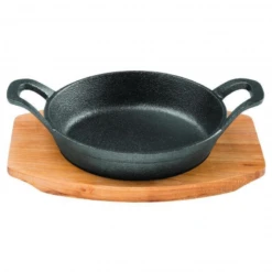 Pyrolux Pyrocast Cast Iron Round Gratin W Maple Tray -Stanley Shop 48e826eaf6f4c0be748d86b5bfce42b5