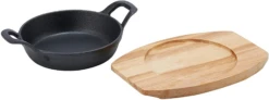 Pyrolux Pyrocast Cast Iron Round Gratin W Maple Tray -Stanley Shop 5655f5aa2cb304f22b362117267a690f