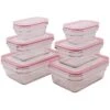 6 Piece Rectangular Oven Safe Food Container Set
