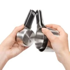 OXO Good Grips Stainless Steel Measuring Cup Set 4pc -Stanley Shop OXO Good Grips 4pc Stainless Steel Measuring Cup Set 5 2000px