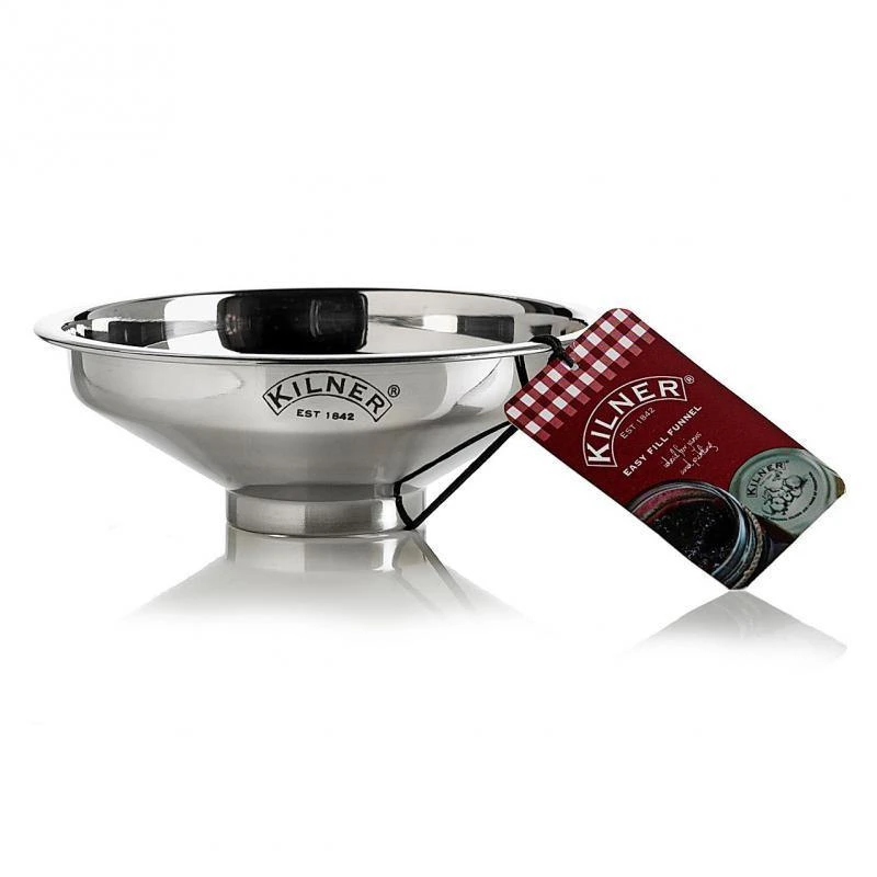 Kilner Stainless Steel Easy Fill Funnel Silver 1 Kilner Stainless Steel Easy Fill Funnel Silver