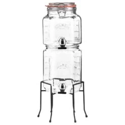 Kilner Stackable Drinks Dispenser Set Clear Glass