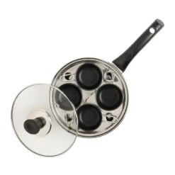Soho 4 Cup Non-Stick Egg Poacher -Stanley Shop W2036 with lid HR