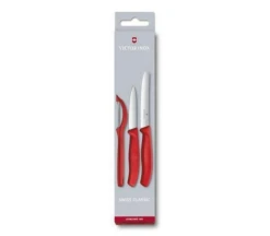 Victorinox Paring Knife Set 3 Piece Nylon Red