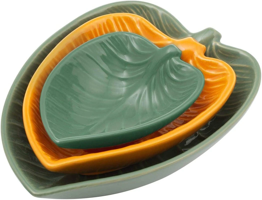 Mason Cash Forest Set Of 3 Leaf Dishes 3 Mason Cash Forest Set Of 3 Leaf Dishes - Image 3