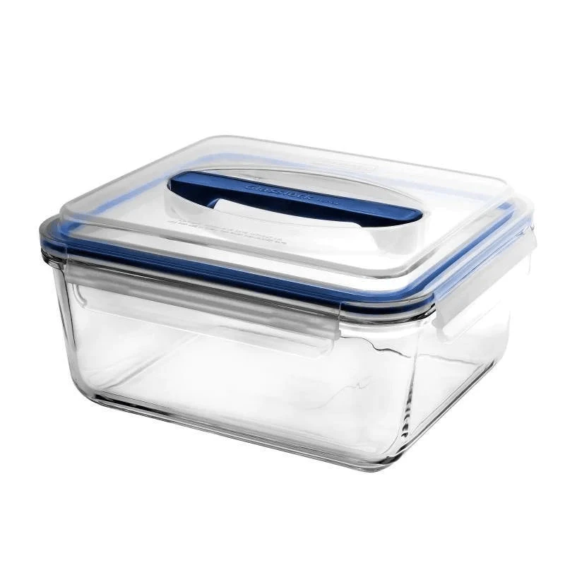 Rectangular Handy Tempered Glass Container 1 Rectangular Handy Tempered Glass Container